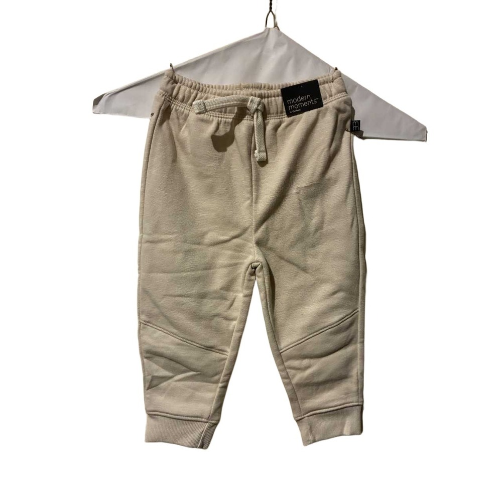 Modern Moments by Gerber Toddler Tan Organic Cotton Blend‎ Jogger Sweatpants 2T